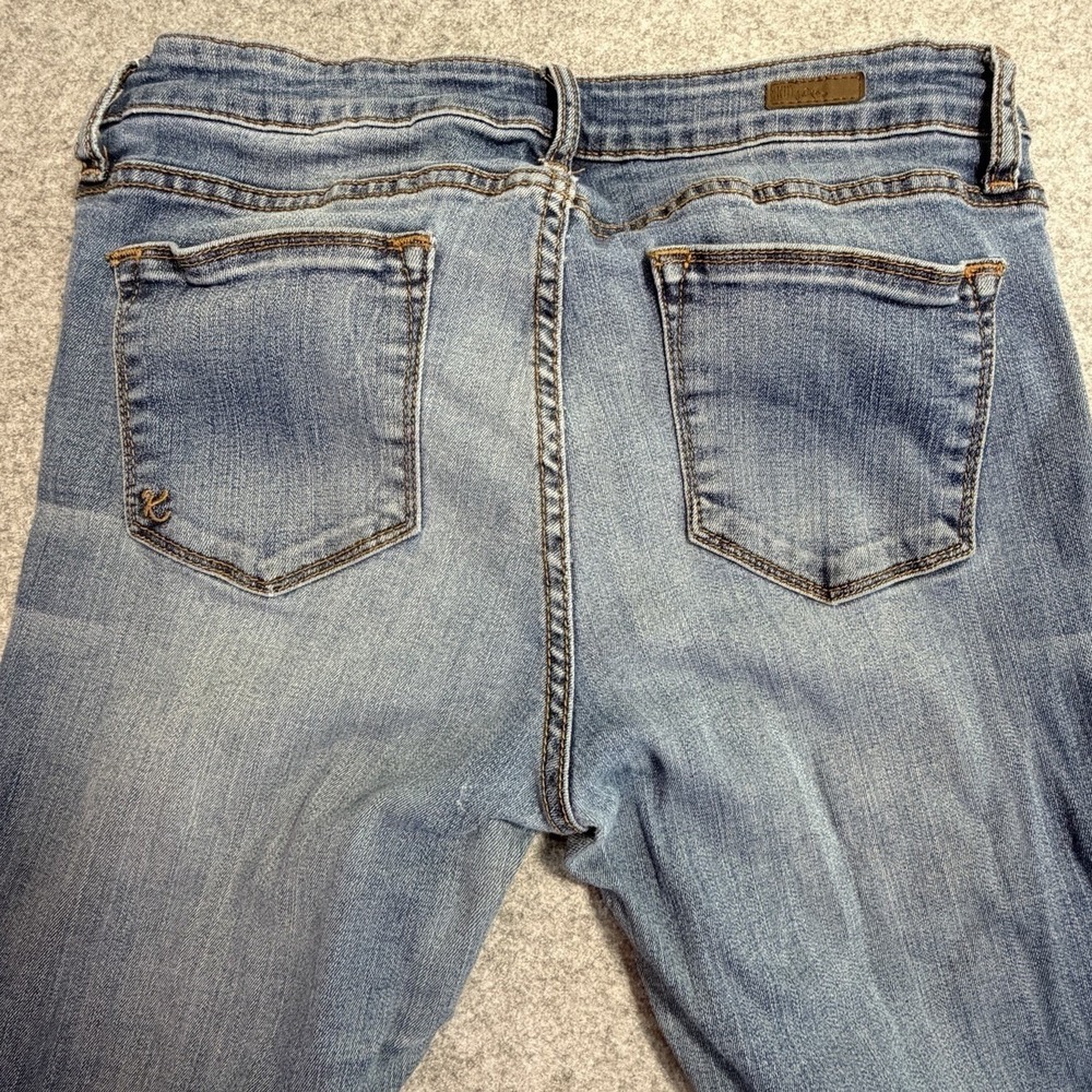 Kut from the Kloth Baby Bootcut Jeans Womens 8S Medium Wash Stretch Denim Blue - Picture 11 of 13